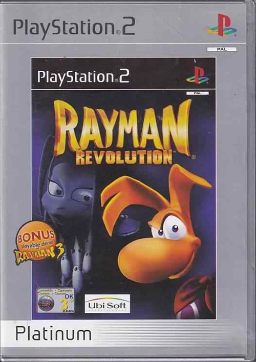 Rayman Revolution -  Platinum - med Rayman 3 Demo - PS2 (B Grade) (Genbrug)